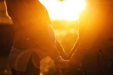 pregnant woman and husband