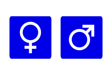 symbol mężczyzny i kobiety ikona - obrazy, fototapety, plakaty