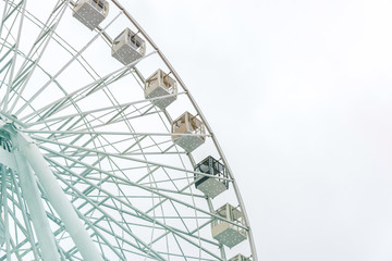 big white ferris wheel full frame