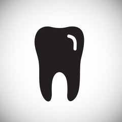 Teeth icon on white background for graphic and web design, Modern simple vector sign. Internet concept. Trendy symbol for website design web button or mobile app