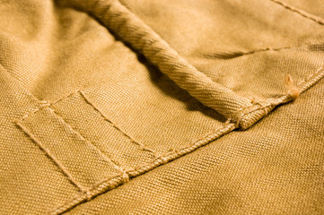 clothing items washed cotton fabric texture with seams