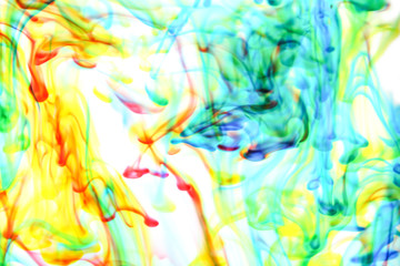Fototapeta na wymiar flowing abstract colors in water