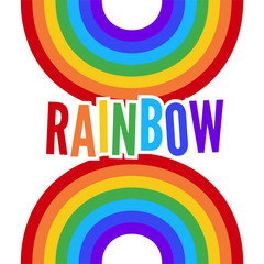 colorful vector rainbow symbol