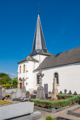 Fototapeta na wymiar Church in Niederwampach