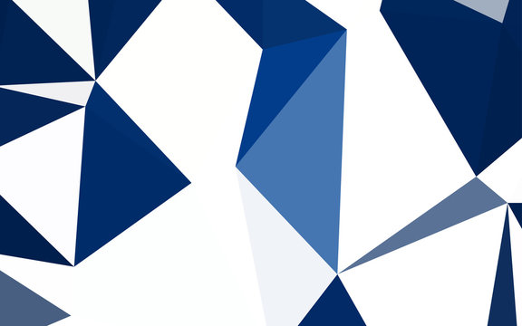 Dark BLUE vector gradient triangles pattern.