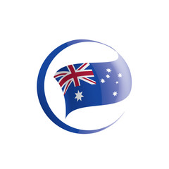 Australia flag, vector illustration on a white background.