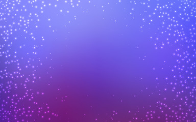 Light Blue, Red vector texture with milky way stars.