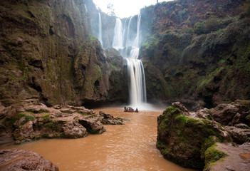 Ouzoud Waterfalls ( Cascades d'Ouzoud ) located in the Grand Atlas village of Tanaghmeilt, in the Azilal province in Morocco, Africa. Morocco’s highest waterfall, and the falls are a magnificent sight © mitzo_bs
