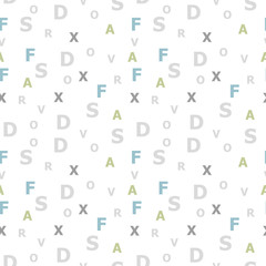 Alphabet seamless pattern.School pattern for children.Background for kids.Can be used for wallpaper,fabric, web page background, surface textures.