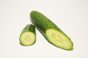 cucumber on white background