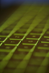 keyboard, green black