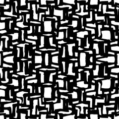 Painted pattern. Seamless brush stroke lines background