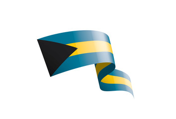 Bahamas flag, vector illustration on a white background