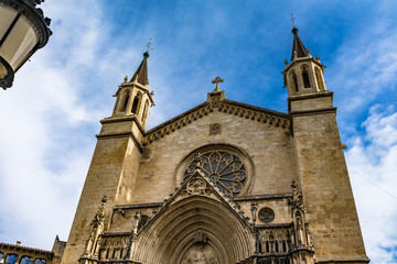 Obraz premium Basilica Santa Maria church in Vilafranca del Penedes, Catalonia, Spain