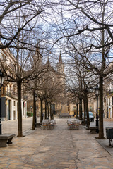Fototapeta premium Basilica Santa Maria church in Vilafranca del Penedes, Catalonia, Spain