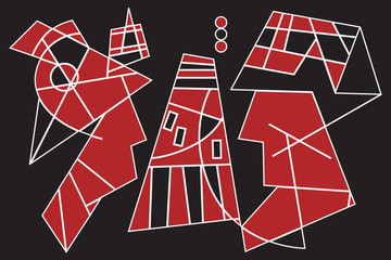 Abstract couple and the traffic