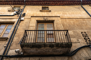 Fototapeta na wymiar Art nouveau route street in Vilafranca del Penedes, Catalonia, Spain