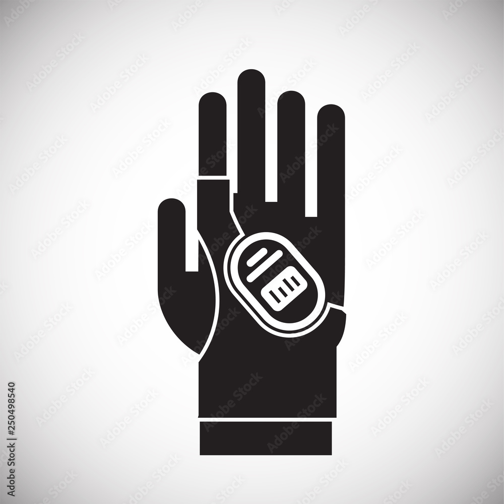 Fototapete heart rate app icon on white background for graphic and web design, modern simple vector sign. inter