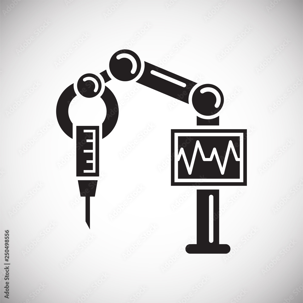 Poster future surgery icon on white background for graphic and web design, modern simple vector sign. inter
