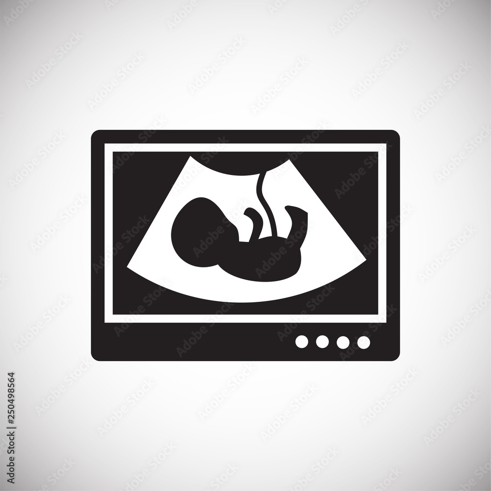 Poster check up icon on white background for graphic and web design, modern simple vector sign. internet co