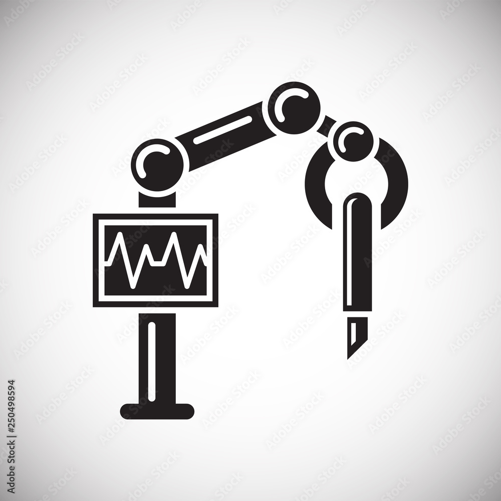 Poster future surgery icon on white background for graphic and web design, modern simple vector sign. inter