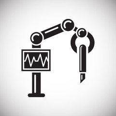 Future surgery icon on white background for graphic and web design, Modern simple vector sign. Internet concept. Trendy symbol for website design web button or mobile app