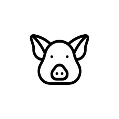 Pig icon vector. Pig vector design. sign design. flat style. Vector EPS 10