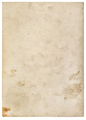 Used paper sheet texture white background