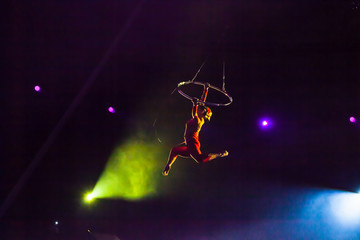 air circus performances in the circus