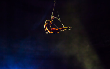 air circus performances in the circus