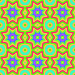 Seamless background pattern with a variety of multicolored lines.