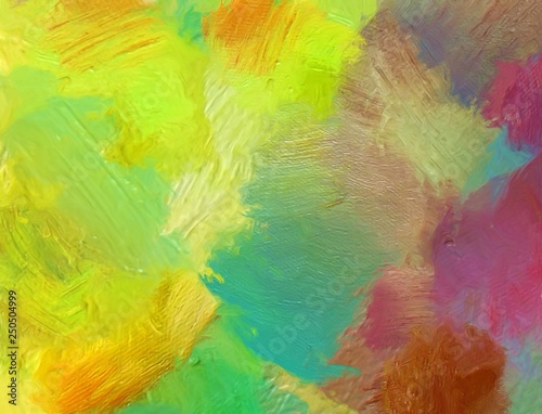 Abstract Oil And Watercolor Mixed Fine Contemporary Art On