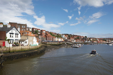WHITBY FISHING IN NORTH YORKSHIRE, ENGLAND, UK