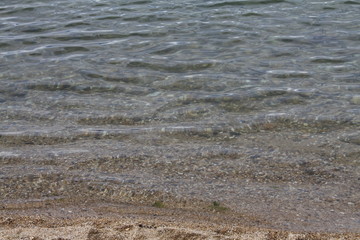 water on the beach