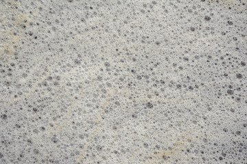 Water foam close up