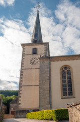 Fototapeta na wymiar Church in Hobscheid