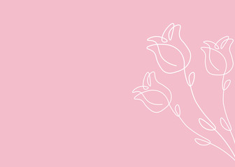 Roses background, vector illustration.