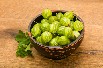 Gooseberries in the bowl