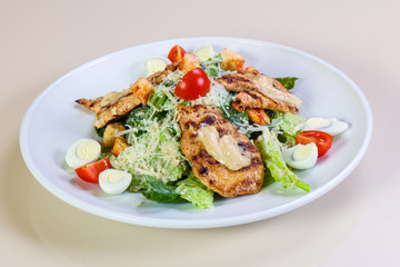 Caesar salad with chicken