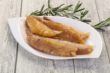 Pickled herring caviar