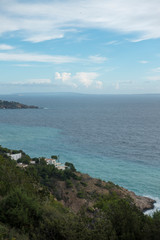 The coast of Ibiza one day with very bad sea