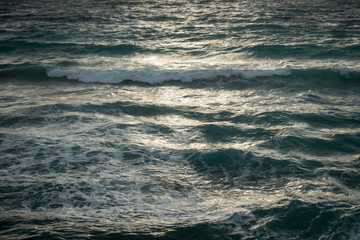 Fototapeta na wymiar The coast of Ibiza one day with very bad sea