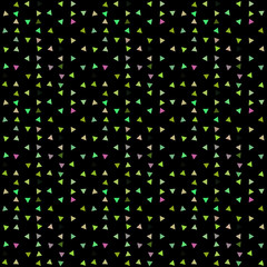 Abstract seamless pattern background with multi-colored varied triangles.