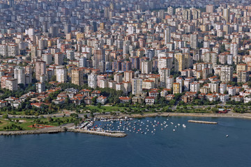 Fototapeta na wymiar crowded city, istanbul