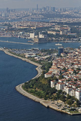 Fototapeta premium aerial view of haydarpasa istanbul turkey