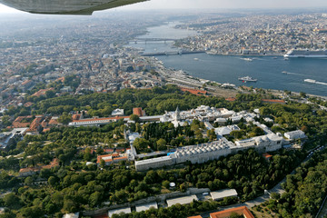 aerial view of topkapi palace istanbul turkey