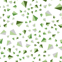 Light Green, Yellow vector seamless, isometric texture with triangular style.