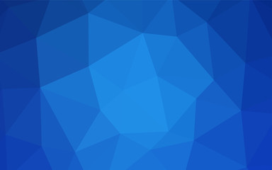 Dark Blue, Red vector polygon abstract backdrop.