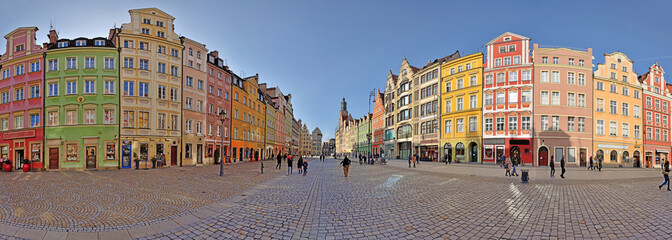 Old Market Square in Wroclaw, Poland