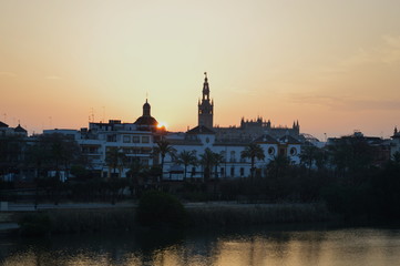 Fototapeta na wymiar A dawn in Seville